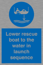 ML7525: Lower rescue boat to the water in launch sequence