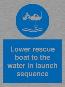 ML7525: Lower rescue boat to the water in launch sequence