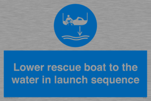 ML7525: Lower rescue boat to the water in launch sequence