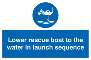 ML7525: Lower rescue boat to the water in launch sequence