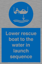 ML7525: Lower rescue boat to the water in launch sequence