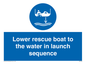 ML7525: Lower rescue boat to the water in launch sequence
