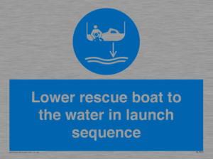 ML7525: Lower rescue boat to the water in launch sequence