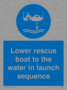 ML7525: Lower rescue boat to the water in launch sequence