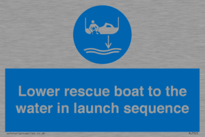 ML7525: Lower rescue boat to the water in launch sequence
