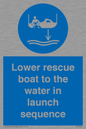 ML7525: Lower rescue boat to the water in launch sequence