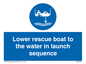 ML7525: Lower rescue boat to the water in launch sequence