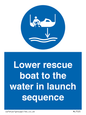 ML7525: Lower rescue boat to the water in launch sequence