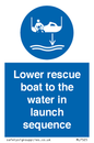 ML7525: Lower rescue boat to the water in launch sequence