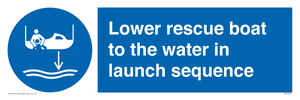 ML7525: Lower rescue boat to the water in launch sequence