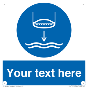 ML7535: Custom Lower lifeboat to the water in launch sequence
