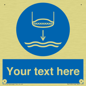 ML7535: Custom Lower lifeboat to the water in launch sequence