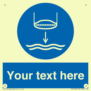 ML7535: Custom Lower lifeboat to the water in launch sequence
