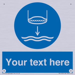 ML7535: Custom Lower lifeboat to the water in launch sequence