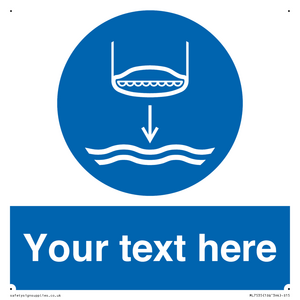 ML7535: Custom Lower lifeboat to the water in launch sequence