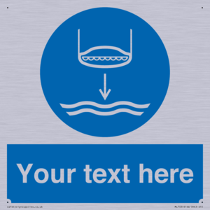 ML7535: Custom Lower lifeboat to the water in launch sequence