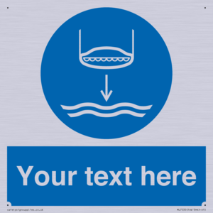 ML7535: Custom Lower lifeboat to the water in launch sequence