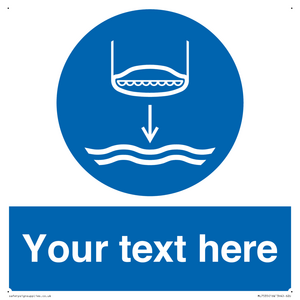 ML7535: Custom Lower lifeboat to the water in launch sequence