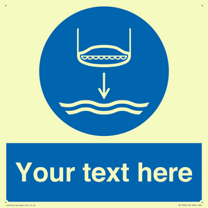 ML7535: Custom Lower lifeboat to the water in launch sequence