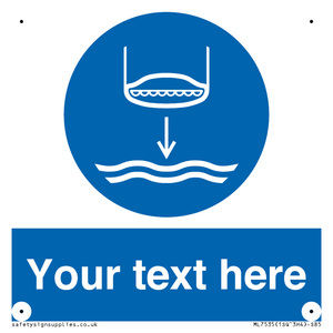 ML7535: Custom Lower lifeboat to the water in launch sequence