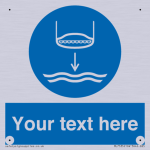 ML7535: Custom Lower lifeboat to the water in launch sequence