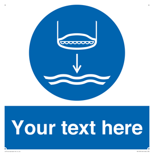 ML7535: Custom Lower lifeboat to the water in launch sequence
