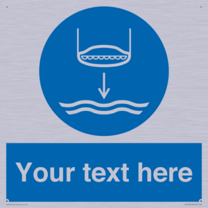ML7535: Custom Lower lifeboat to the water in launch sequence