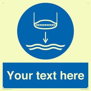 ML7535: Custom Lower lifeboat to the water in launch sequence