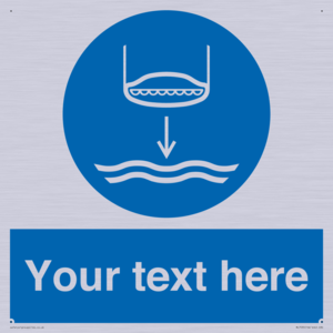 ML7535: Custom Lower lifeboat to the water in launch sequence