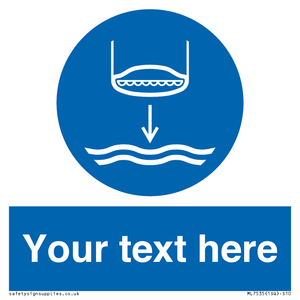 ML7535: Custom Lower lifeboat to the water in launch sequence