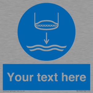 ML7535: Custom Lower lifeboat to the water in launch sequence