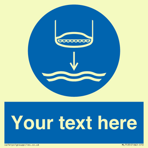 ML7535: Custom Lower lifeboat to the water in launch sequence