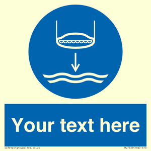 ML7535: Custom Lower lifeboat to the water in launch sequence