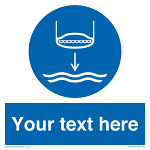 ML7535: Custom Lower lifeboat to the water in launch sequence