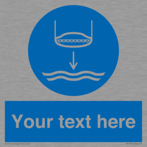ML7535: Custom Lower lifeboat to the water in launch sequence
