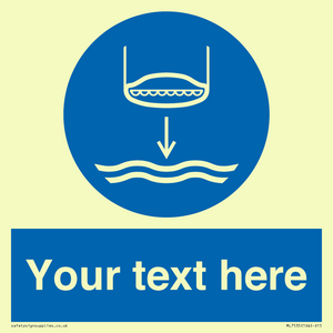 ML7535: Custom Lower lifeboat to the water in launch sequence