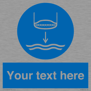 ML7535: Custom Lower lifeboat to the water in launch sequence