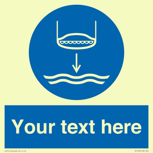 ML7535: Custom Lower lifeboat to the water in launch sequence
