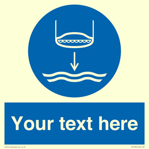 ML7535: Custom Lower lifeboat to the water in launch sequence