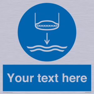 ML7535: Custom Lower lifeboat to the water in launch sequence