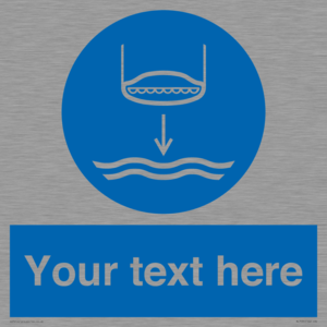 ML7535: Custom Lower lifeboat to the water in launch sequence