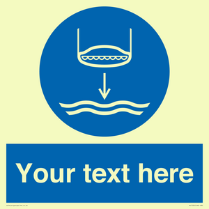 ML7535: Custom Lower lifeboat to the water in launch sequence