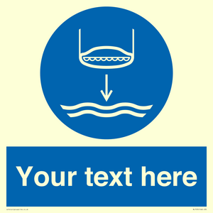 ML7535: Custom Lower lifeboat to the water in launch sequence