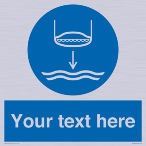 ML7535: Custom Lower lifeboat to the water in launch sequence