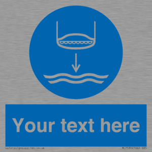 ML7535: Custom Lower lifeboat to the water in launch sequence