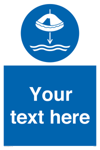 ML7536: Custom Lower liferaft to the water in launch sequence