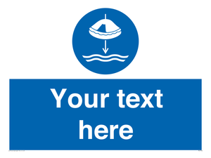 ML7536: Custom Lower liferaft to the water in launch sequence