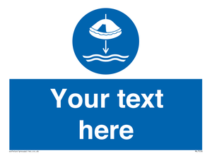 ML7536: Custom Lower liferaft to the water in launch sequence