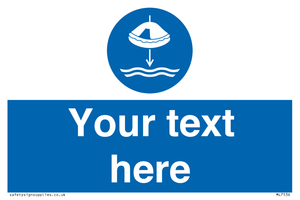 ML7536: Custom Lower liferaft to the water in launch sequence