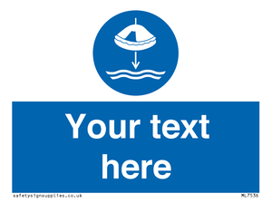 ML7536: Custom Lower liferaft to the water in launch sequence